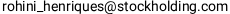 rohini henriques stockholding email address